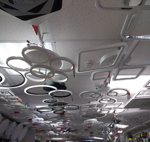 светодиодные люстры для натяжных потолков